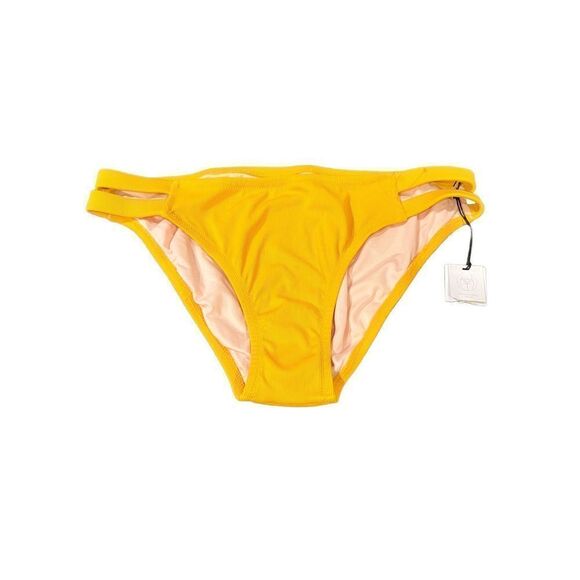 Lands' End Womens Low Waisted cheeky Bikini swimming  Bottom Yellow size L - Picture 1 of 4